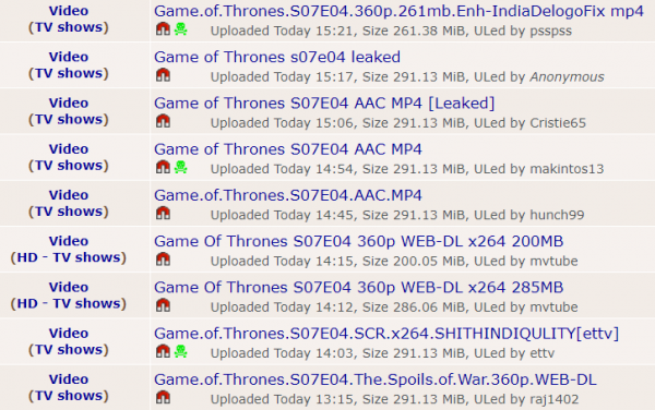 The Pirate Bay is down, Reason: Game of Thrones fans? (Update)