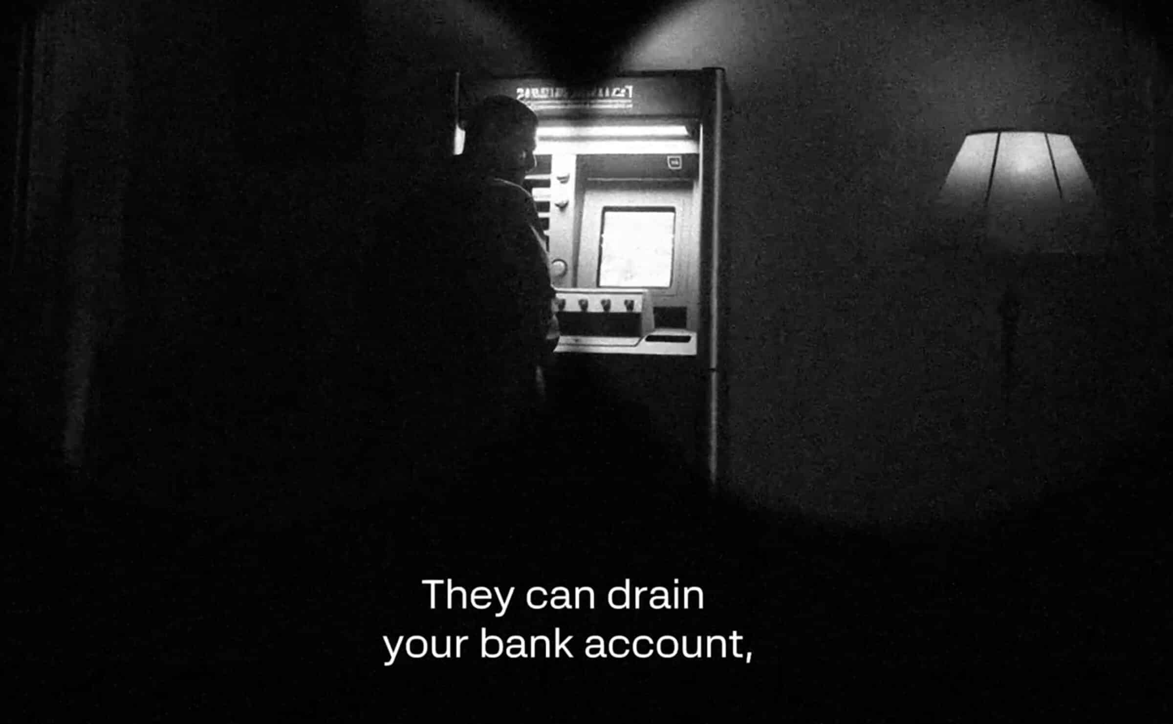 bank drained