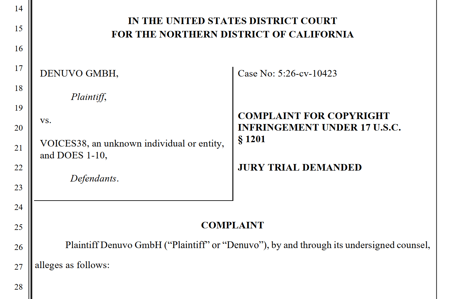 complaint