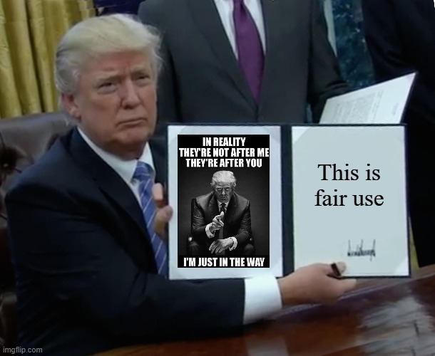 fair use trump