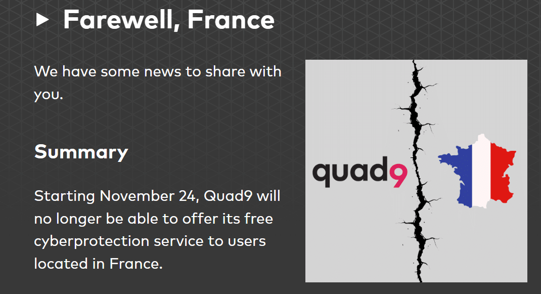 farewell france