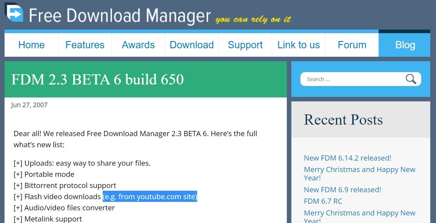 free youtube download manager