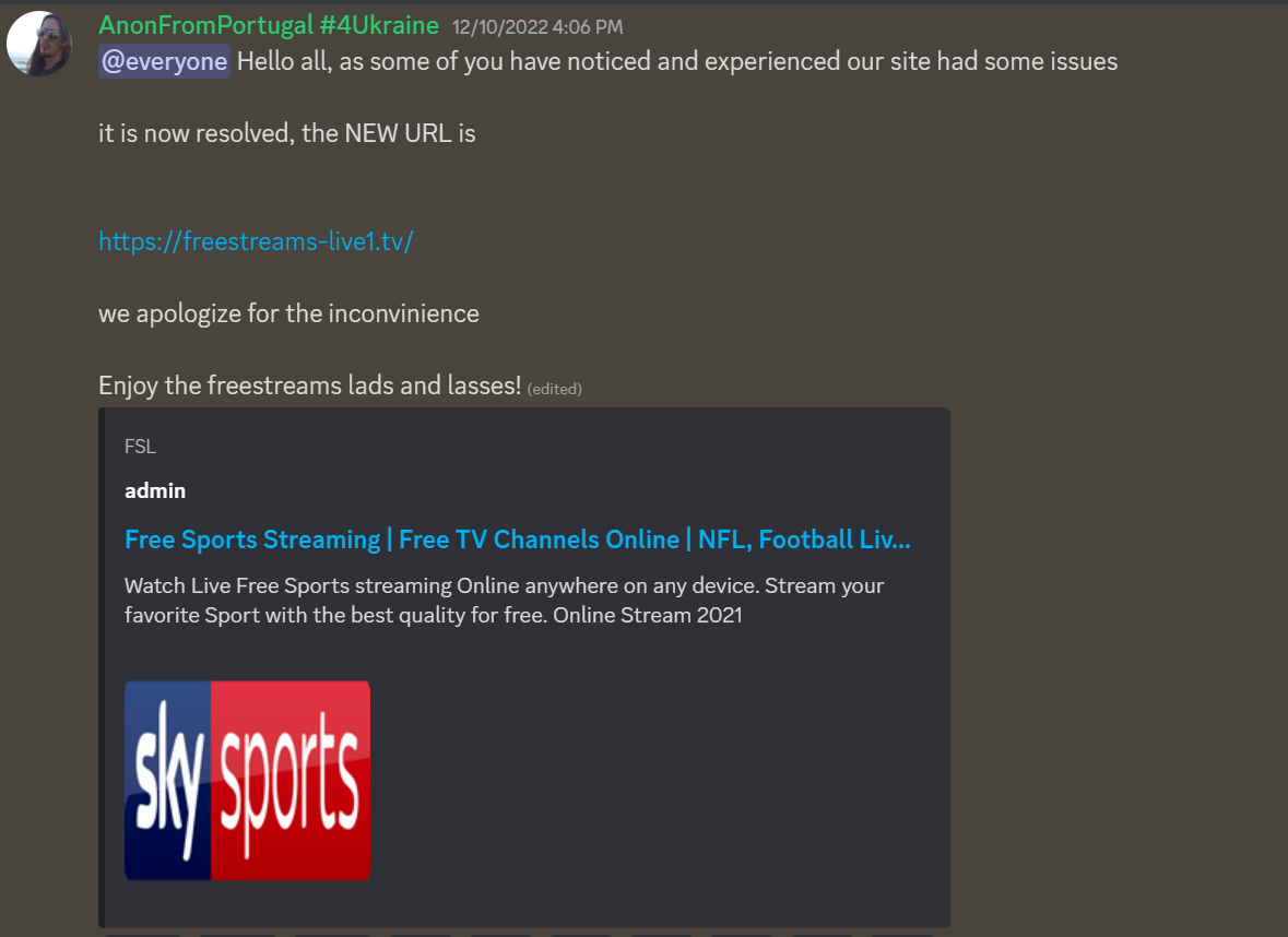 Crackstreams sport streaming website : r/Piracy