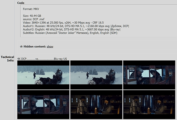 Pirates Plunder 4k Hateful Eight But Did They Crack Dcp Torrentfreak