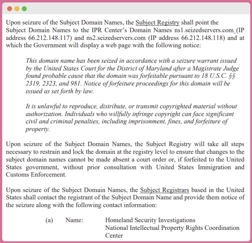 notify registrars