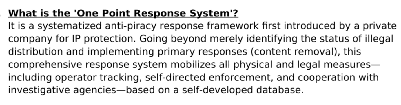 one-point-response