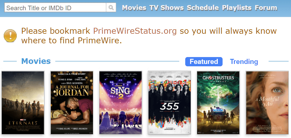 primewire status