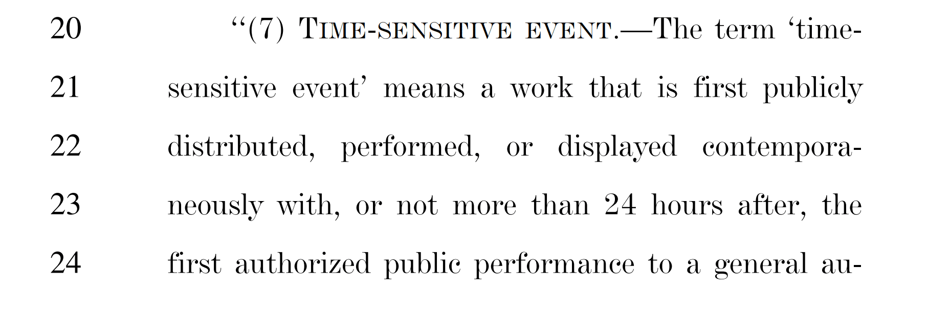 time- sensitive
