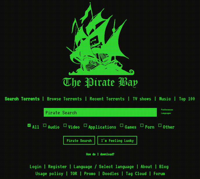 The Pirate Bay to go green  will have a green on black design in future   TechWorm - 32