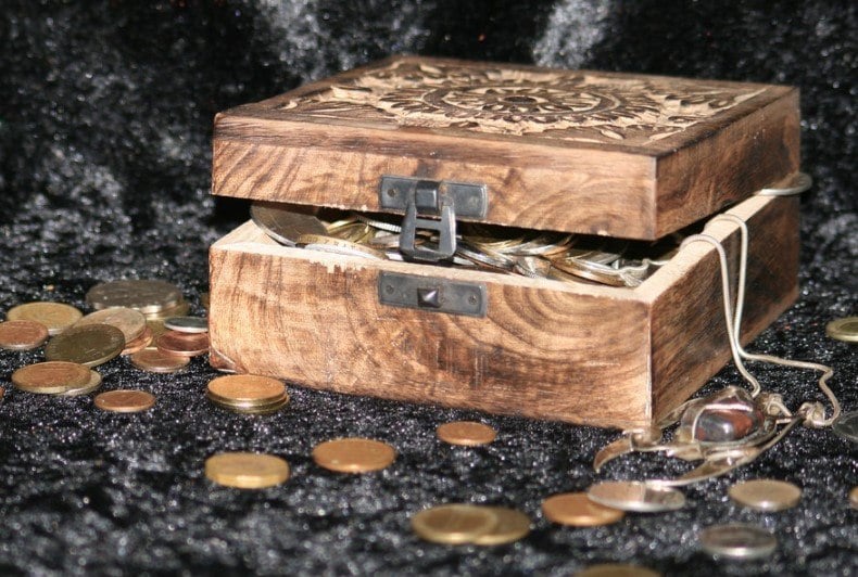 treasure chest pirate bounty
